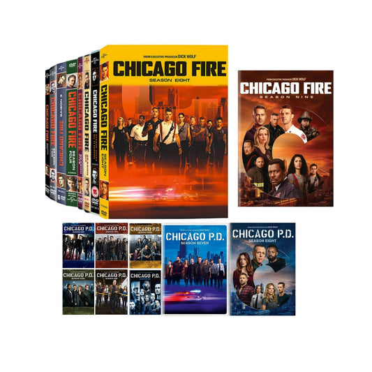 Chicago Collection: Chicago Fire: The Complete Series Seasons 1-9 and Chicago PD 1-8 DVD