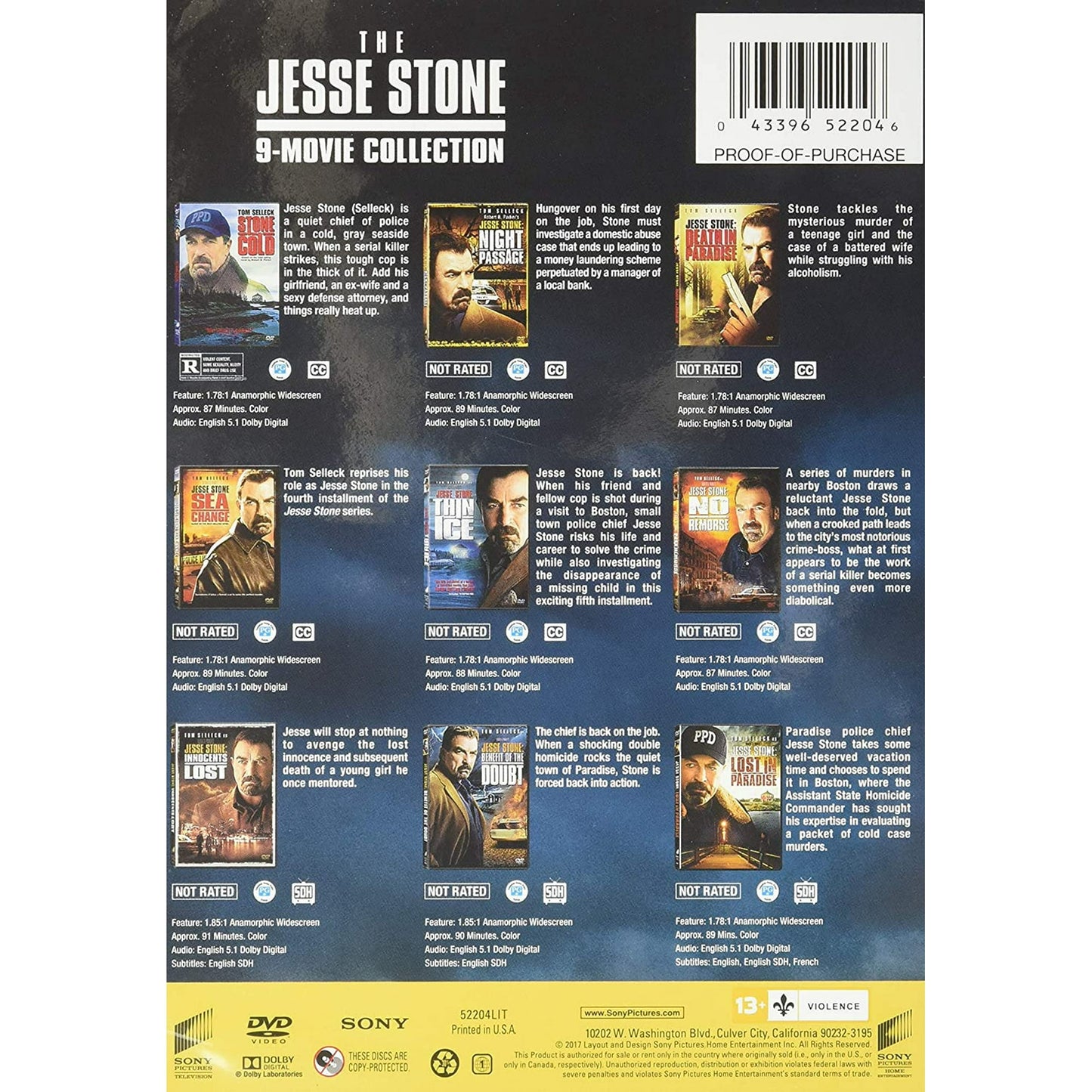 The Jesse Stone 9-Movie Collection (DVD),Television/Crime