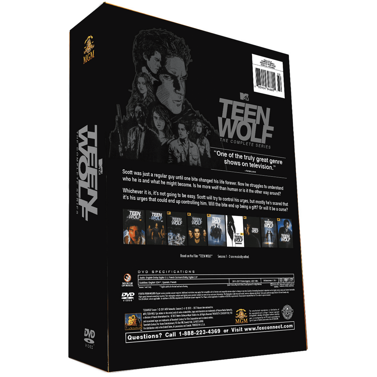 Teen Wolf Season 1 - 6 The Complete Series [DVD][27 - Discs] (Drama/Horror/Supernatural, Compatible With All DVD Players)