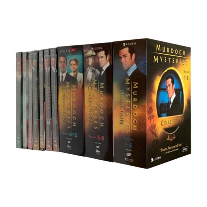 Murdoch Mysteries Season 1-16 + 3 Films [DVD][76 Discs, Period Crime Drama,Mystery]