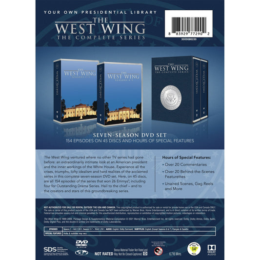The West Wing: The Complete Series Season 1-7 (DVD),Drama