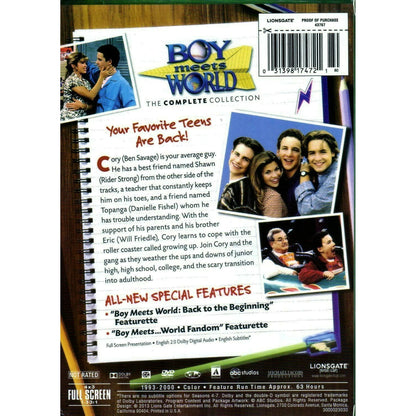 Boy Meets World Season 1-7: The Complete Series [DVD][22 Discs, Sitcom]