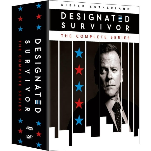 Designated Survivor: The Complete Series [DVD] (15 Discs) (Drama, Mystery, Thriller, Compatible with All DVD Players)