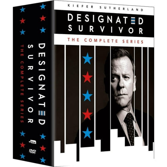 Designated Survivor: The Complete Series [DVD] (15 Discs) (Drama, Mystery, Thriller, Compatible with All DVD Players)