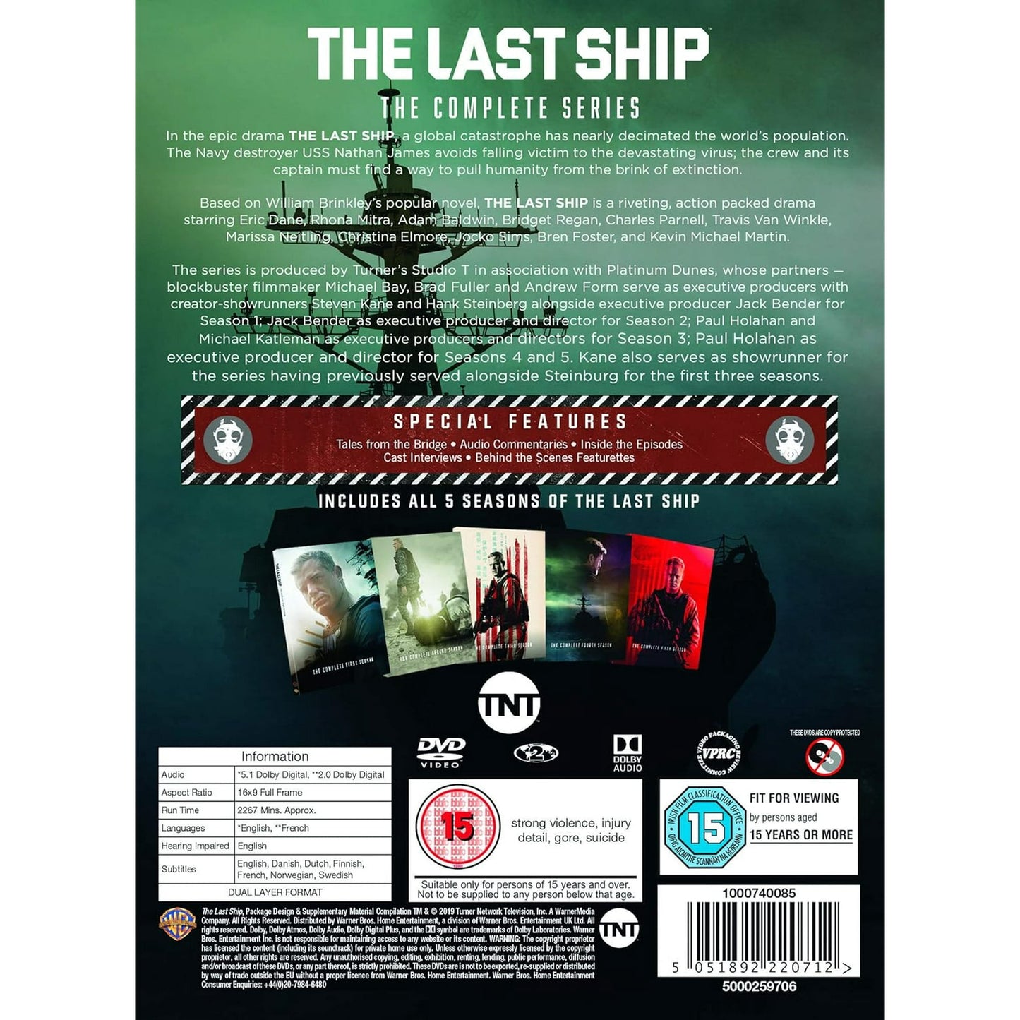 The Last Ship Season 1-5 The Complete Series (DVD), Action & Adventure