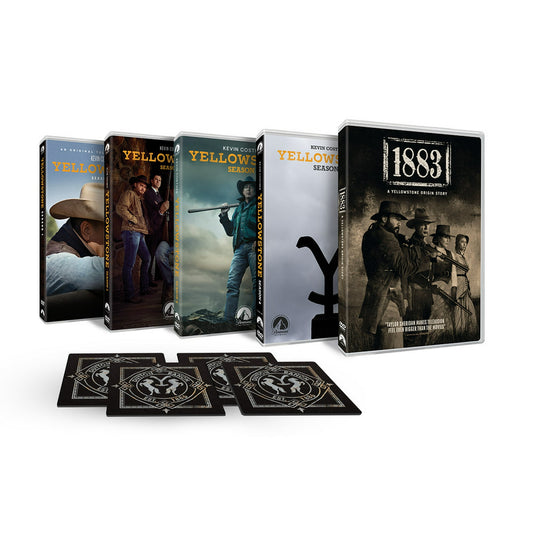 Yellowstone- Dutton Legacy Collection ( DVD) Limited Edition Collectible Dutton Ranch Coasters