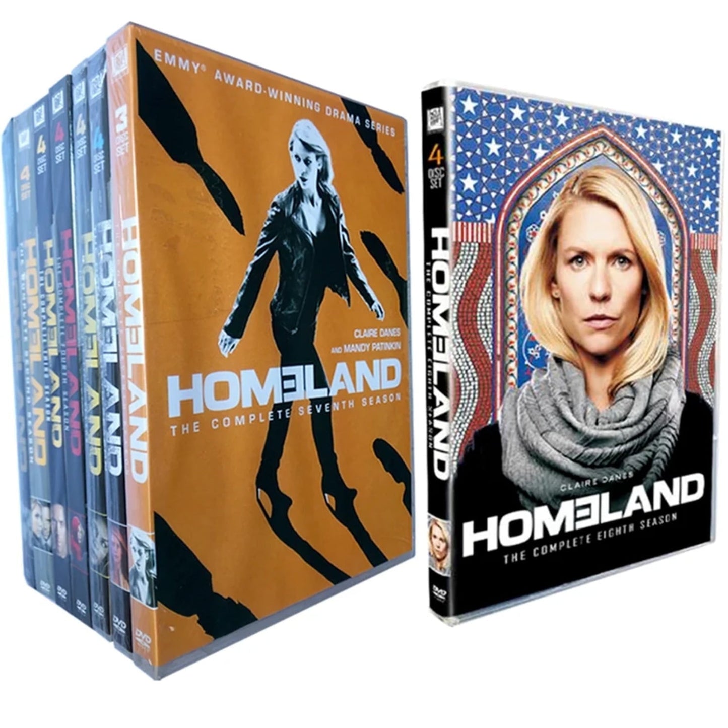 Homeland Season 1-8 [DVD][31-Discs] (Thriller, Compatible with All DVD Players)