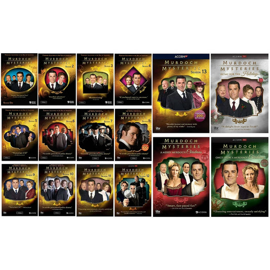 Murdoch Mysteries Season 1-16 + 3 Films [DVD][76 Discs, Period Crime Drama,Mystery]