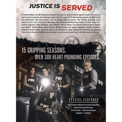 Criminal Minds the Complete series [DVD][85 Discs] (Crime Drama, Psychological Thriller, All-Region DVD Compatible)