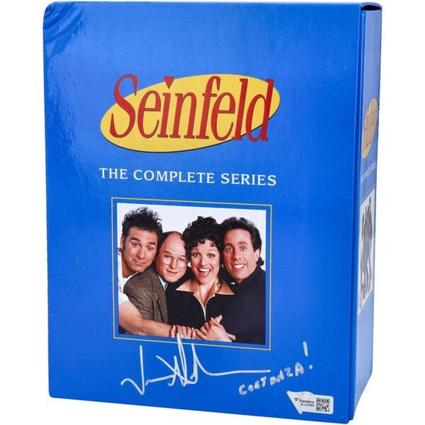 Jason Alexander Seinfeld Autographed DVD Set with Costanza Inscription